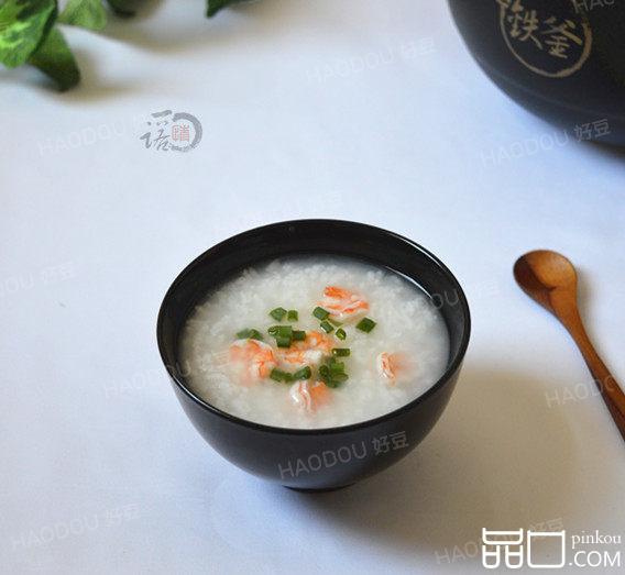 葱香虾仁粥