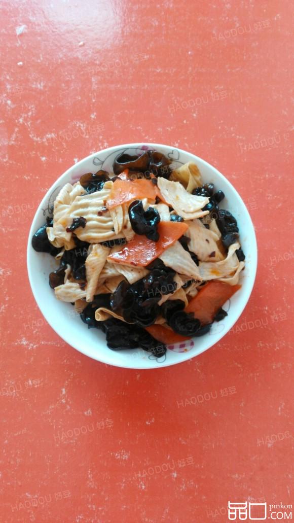 黑木耳拌豆腐皮