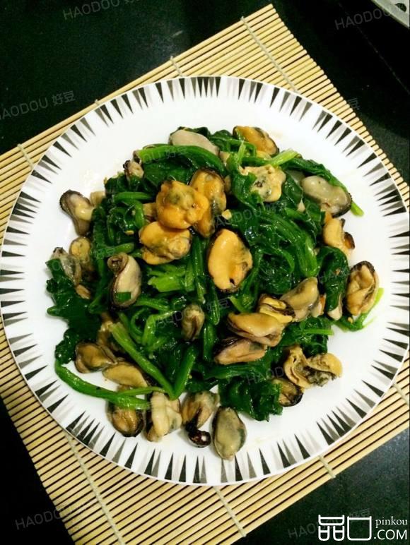 海虹拌菠菜