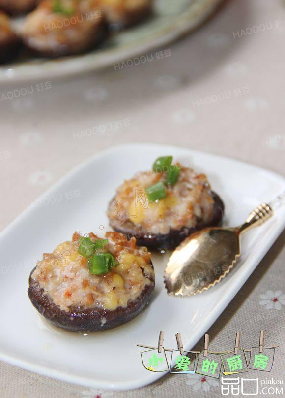 菇香奶酪虾肉盏
