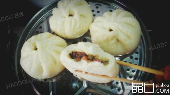 香菇豆角肉包子（无面