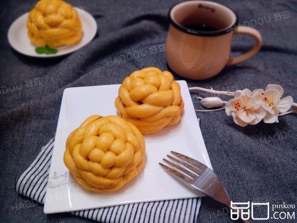 南瓜绣球豆沙包