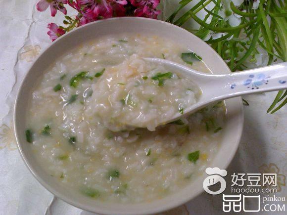 青菜鲫鱼粥