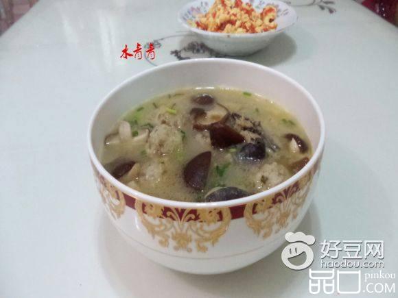 米花丸子香菇汤