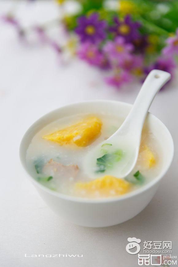 红薯咸肉米粥