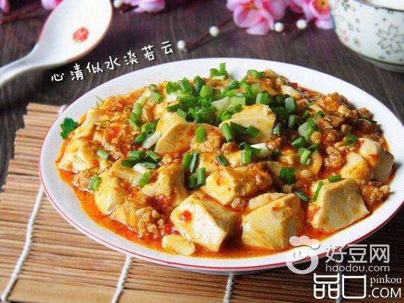 香辣肉末烧豆腐