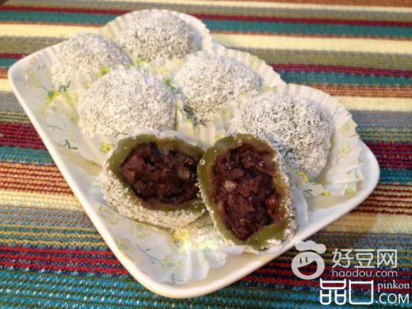 抹茶红豆糯米糍