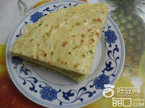 萝卜虾米鸡蛋饼