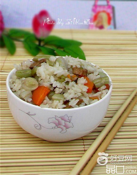 四季豆焖饭