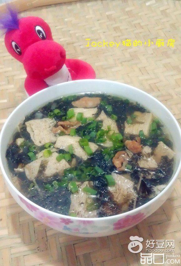 冻豆腐紫菜汤