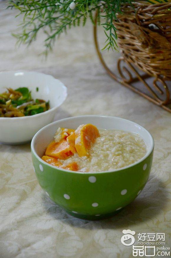 地瓜麦片粥