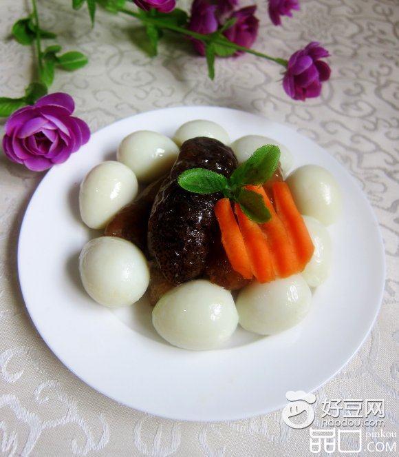 海参烩鹌鹑蛋