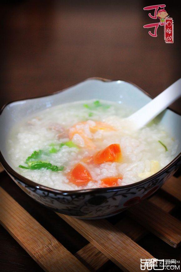 胡萝卜海鲜粥