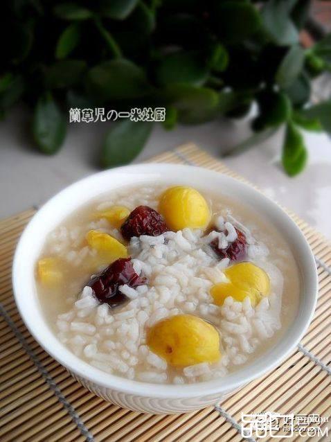 栗子红枣粥