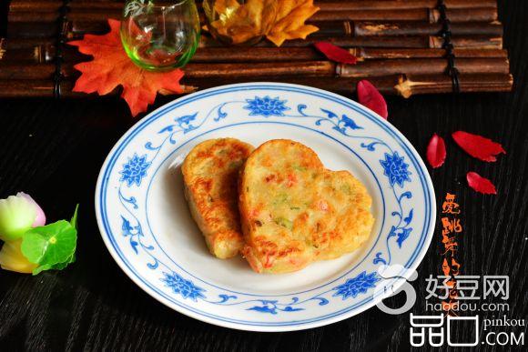 虾仁青红椒饼