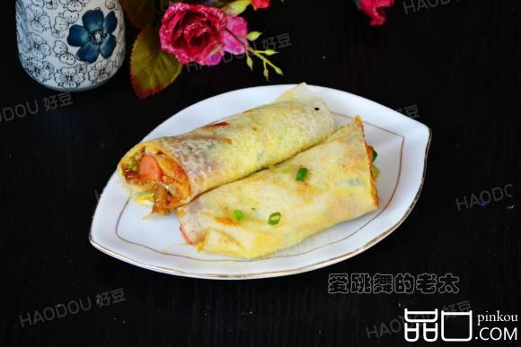 火腿肠鸡蛋面饼