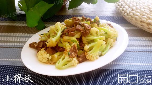 牛肉丸炒花菜