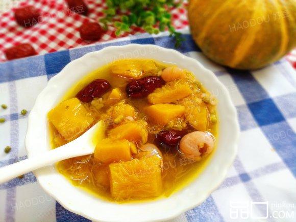 桂圆南瓜红枣绿豆汤