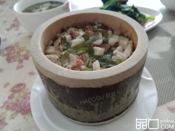 腊肠香菇竹桶饭