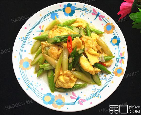 芦笋炒鸡蛋