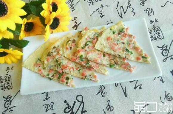 香菇鸡蛋饼