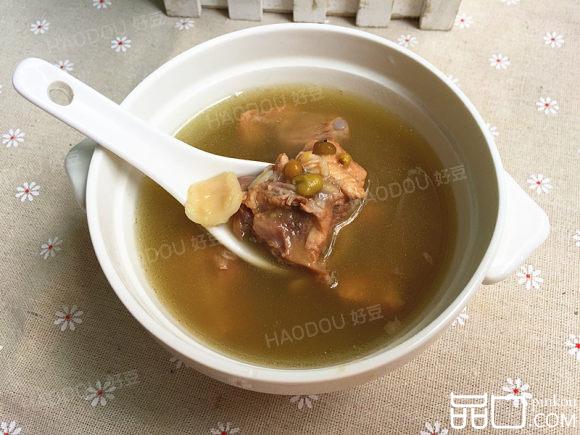 绿豆百合排骨汤