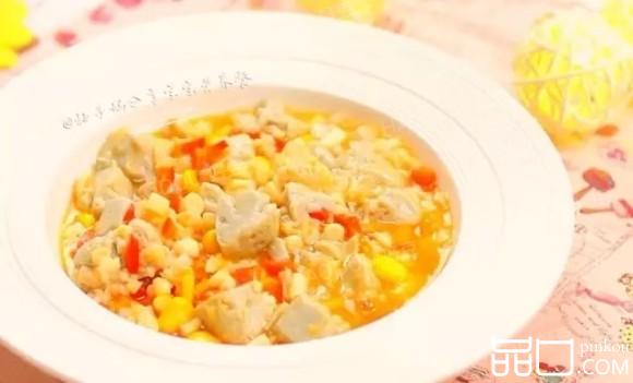 鸡蛋豆腐鲜虾羹