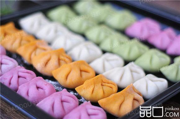 彩色蔬菜汁饺子