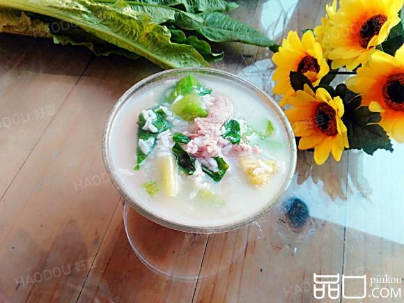 油麦瘦肉粥