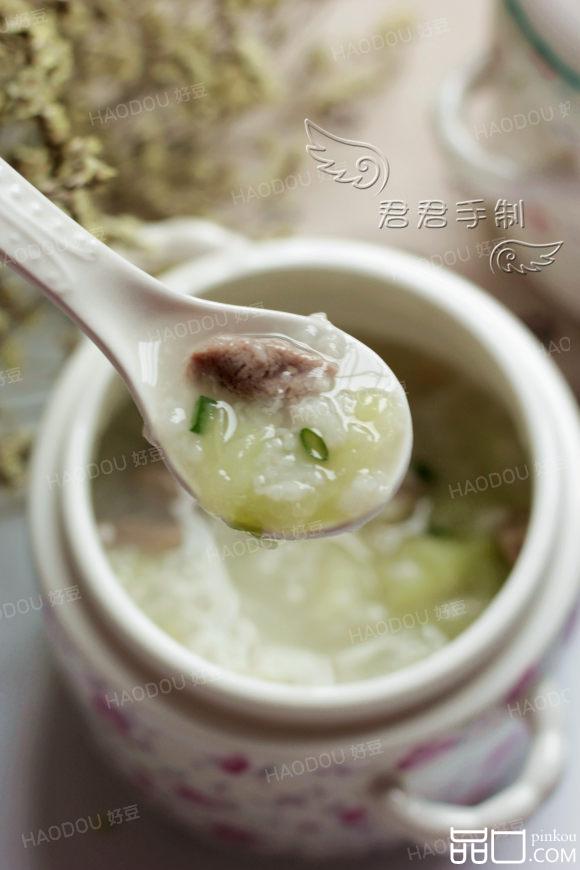 白菜鸭肉粥