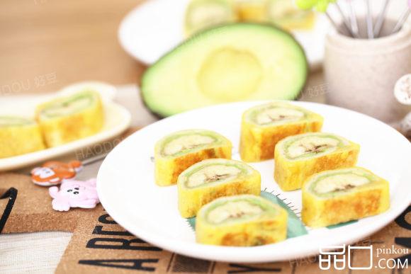 牛油果香蕉卷