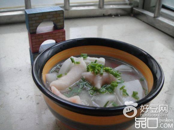白萝卜丸子汤