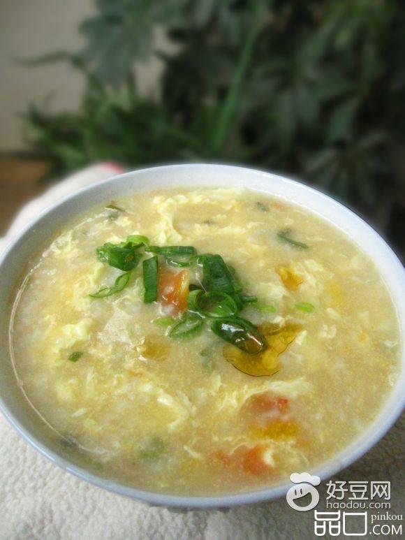 西红柿冷饭疙瘩汤