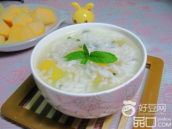 蜜瓜薄荷粥