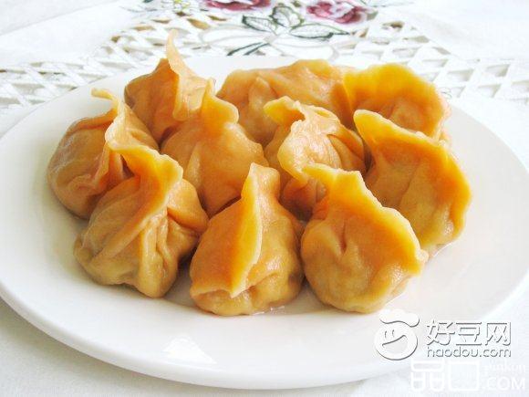 胡萝卜汁猪瘦肉饺子