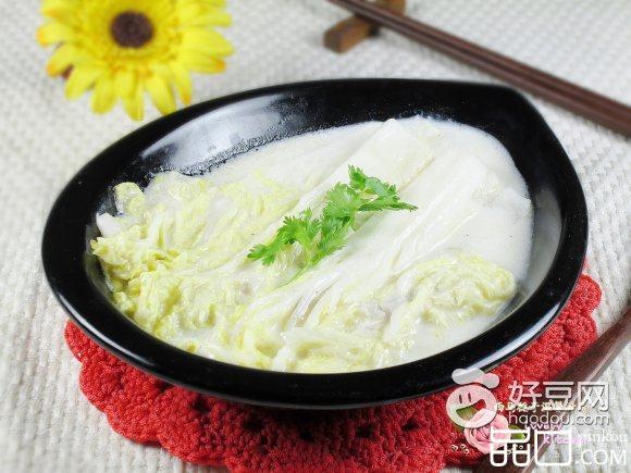 扒奶汁白菜