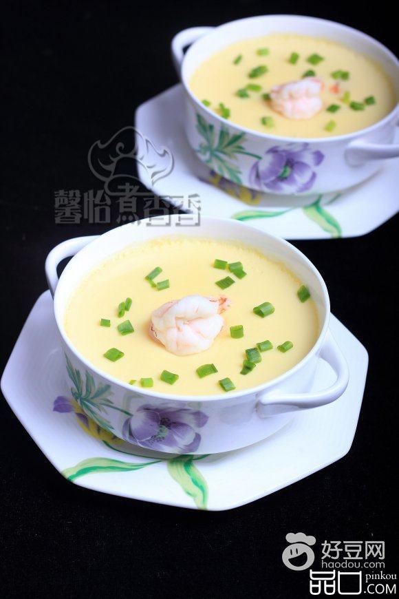 鲜虾蒸水蛋