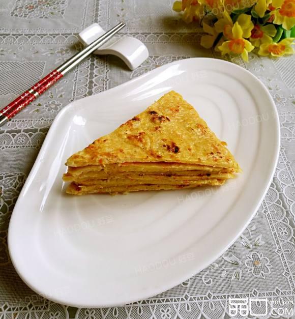 胡萝卜包菜鸡蛋饼