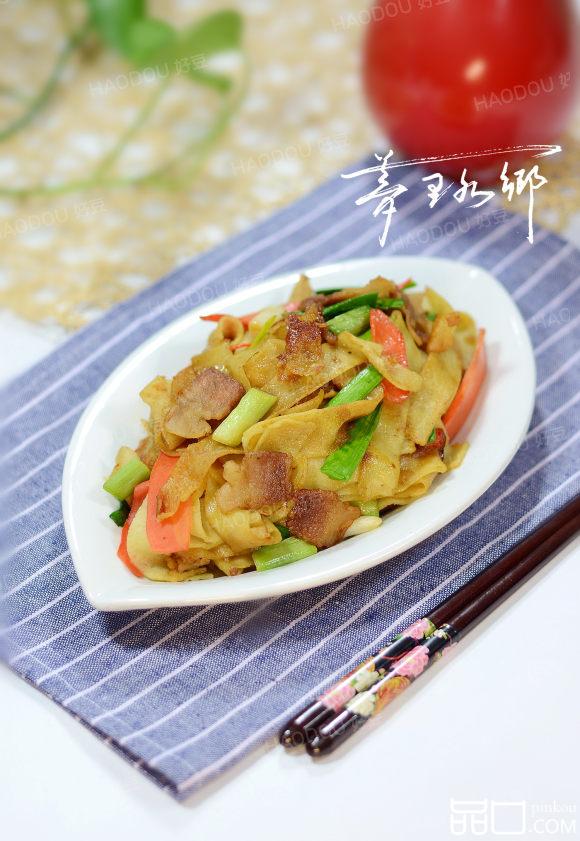 蒜苗炒豆丝