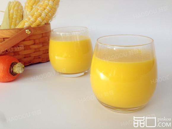 红萝卜玉米汁