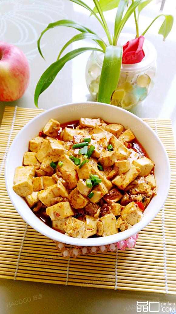 豆腐炒肉丁