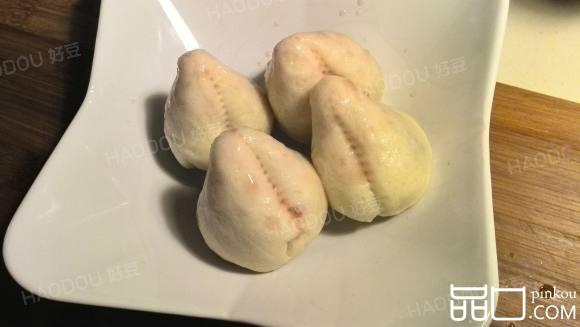 豆沙寿桃包
