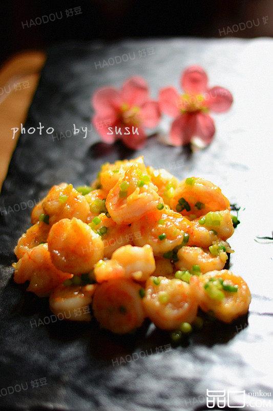 蒜苔滑虾仁