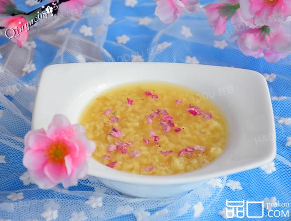 桃花粥#多效护理一招
