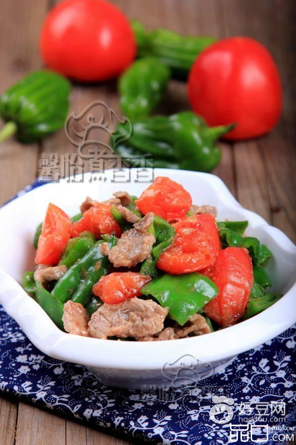 青椒番茄炒牛肉