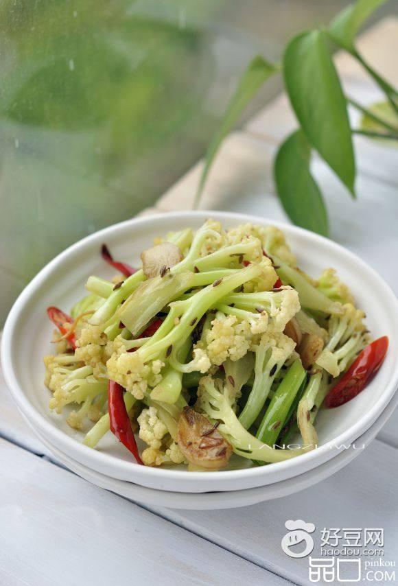 干煸孜然花菜