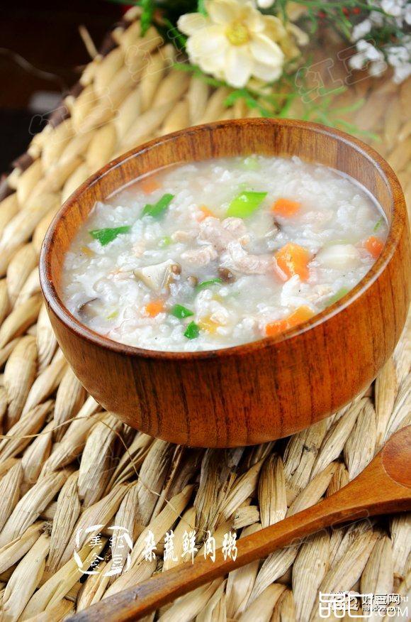 杂蔬瘦肉粥