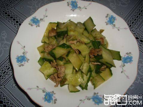 肉炒黄瓜片