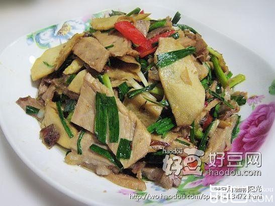 蒜香笋肉片