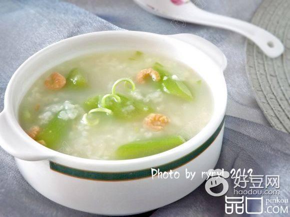 海米丝瓜粥